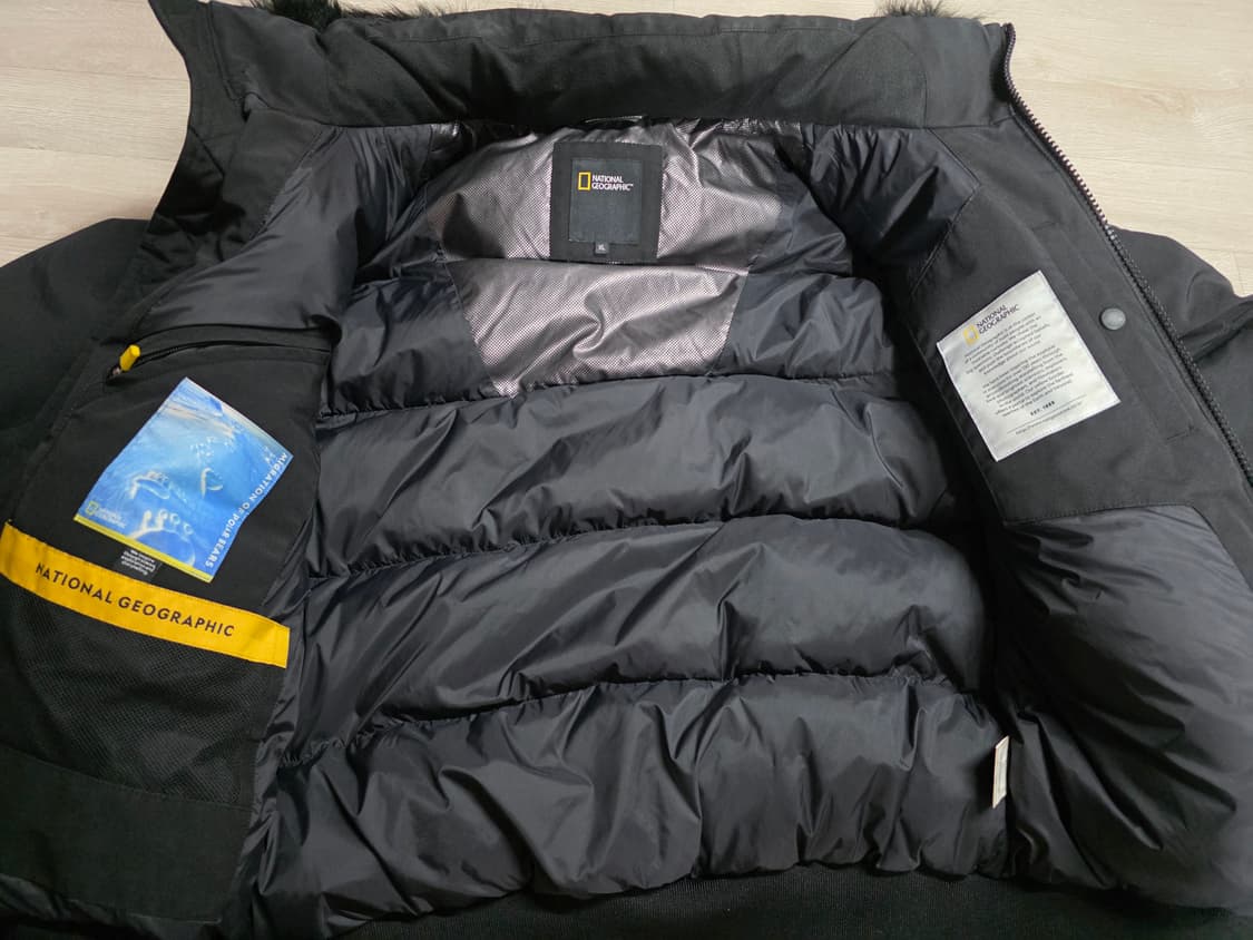 내셔널지오그래픽 타루가 후드 덕다운 숏패딩 싸이즈  105 XL  남자. 상품이미지6