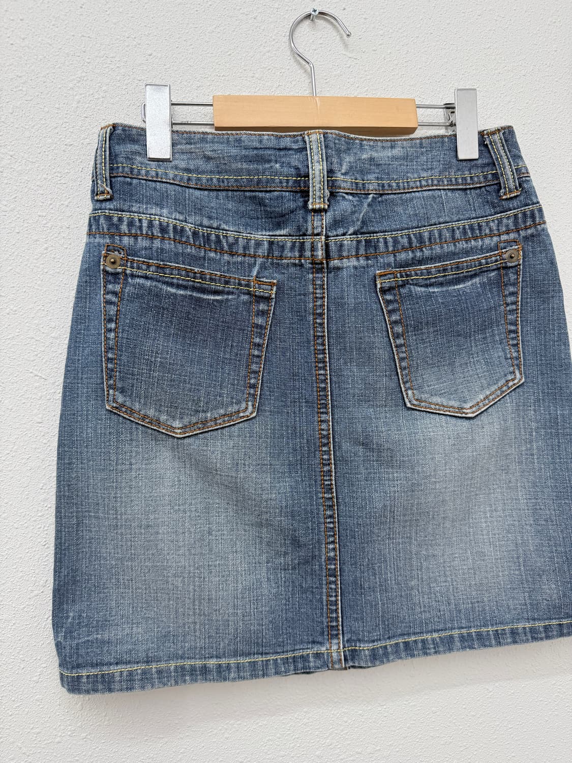빈티지 데님 미니 스커트 상품이미지5