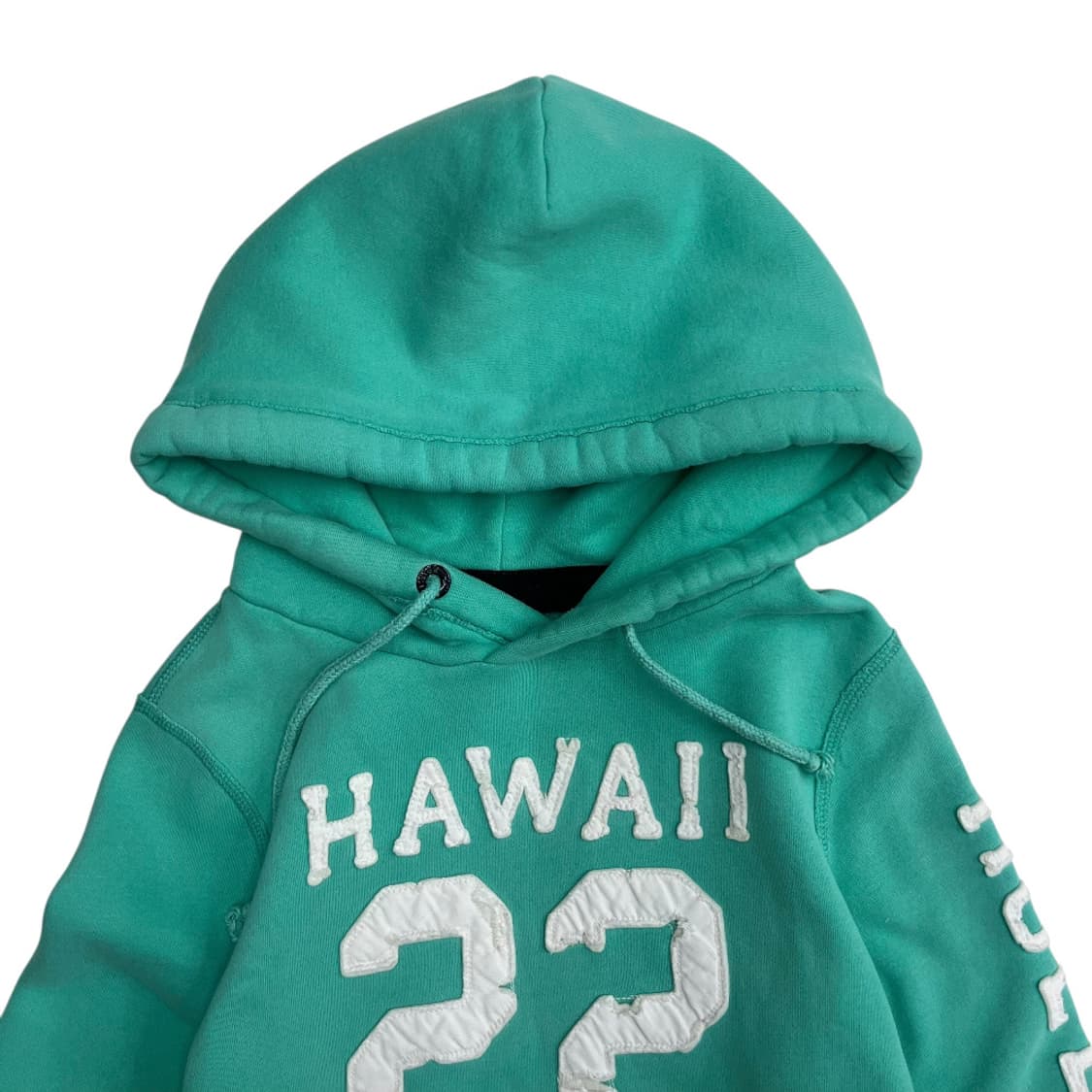 홀리스터 화이트 센터로고 민트 후드 S 상품이미지4