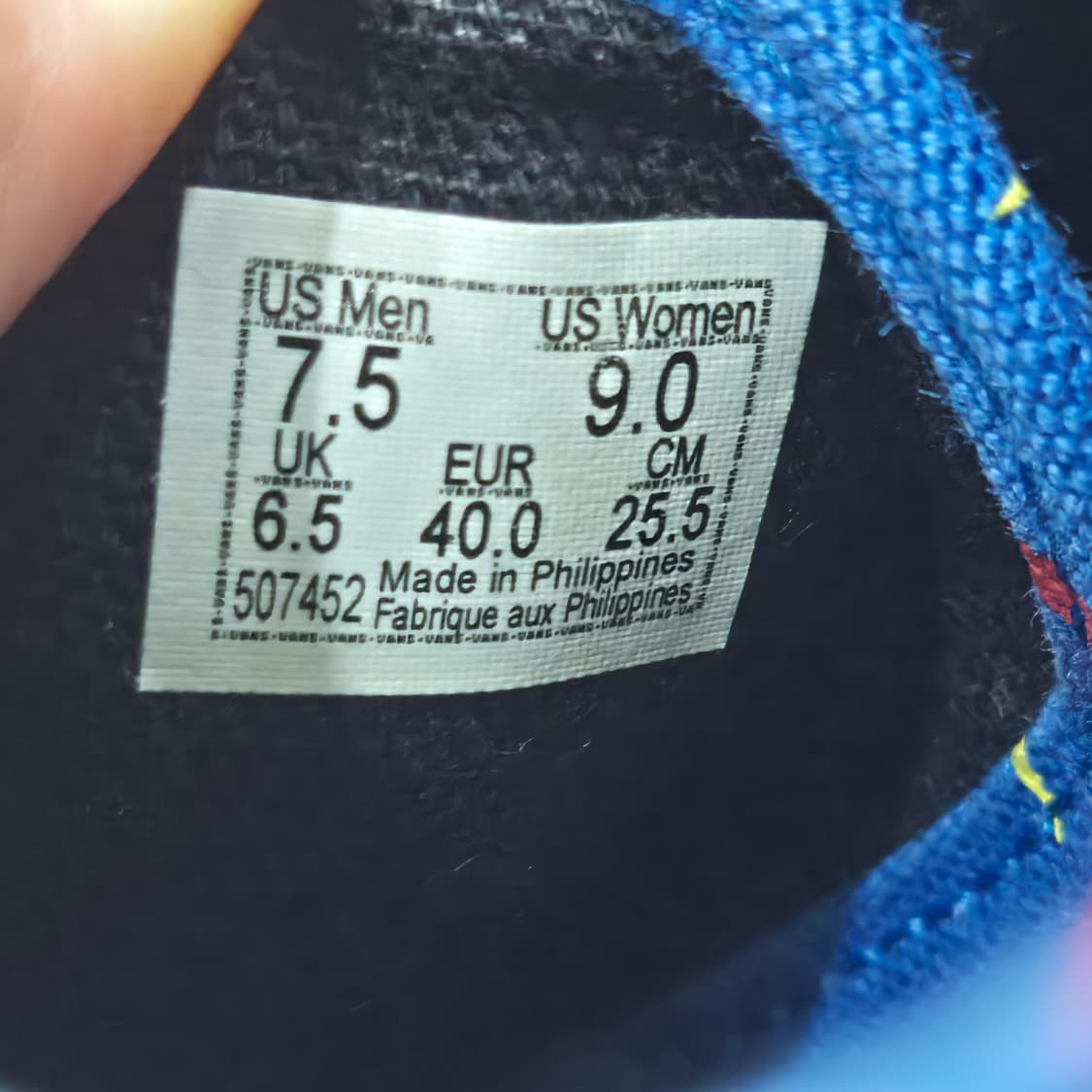 255 반스 어센틱 x 비비안웨스트우드 블루 상품이미지10