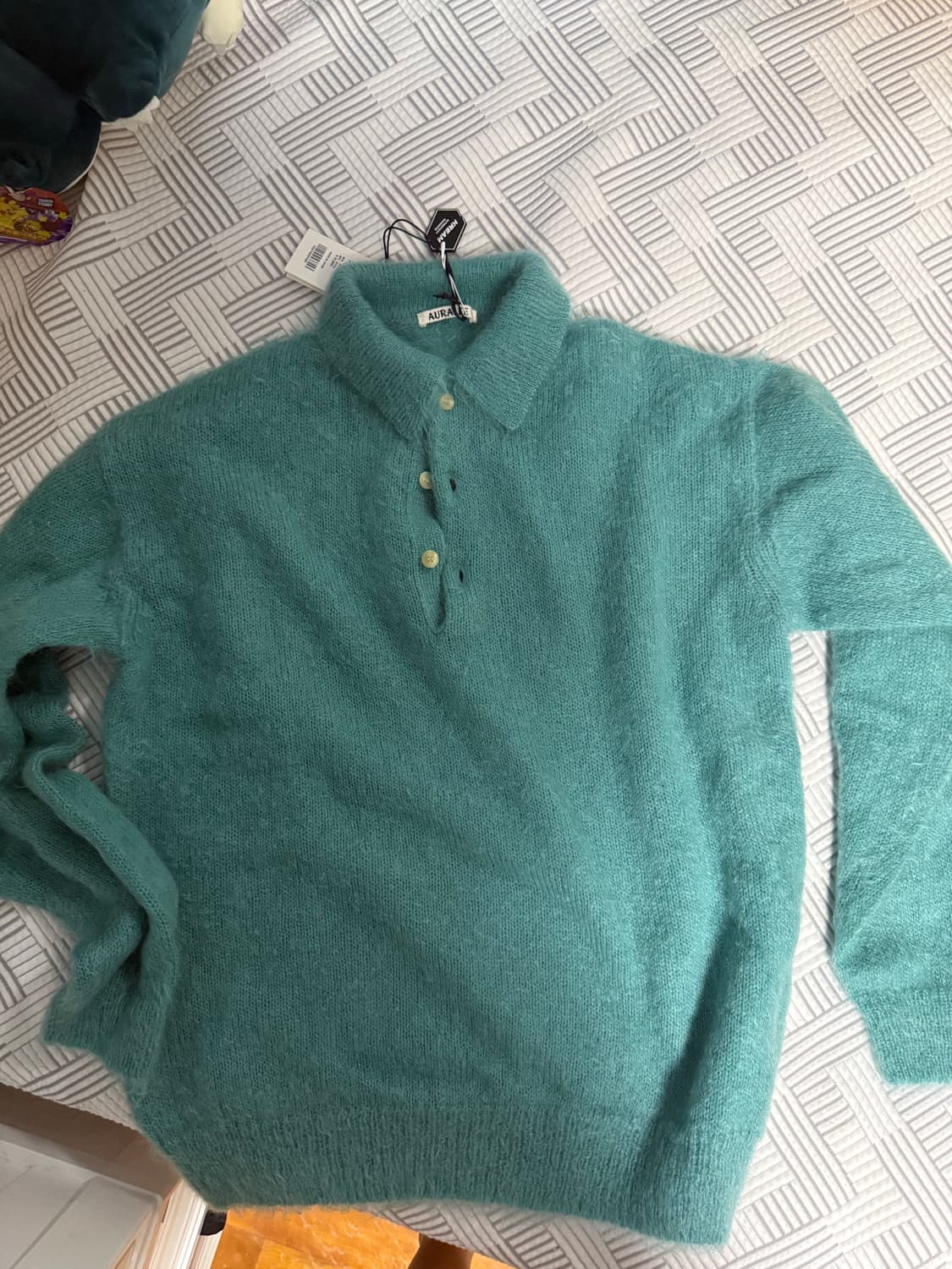 오라리 모헤어 폴로 니트 22aw 상품이미지1