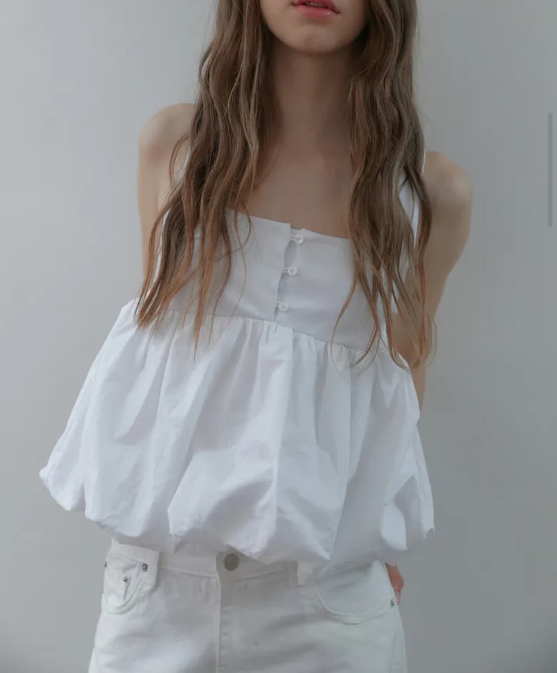 헤더먼트 이브저지탑 화이트 상품이미지1