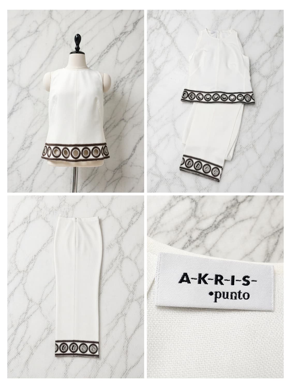 아크리스 민소매 팬츠 린넨 셋업 세트 / AKRIS / 66 상품이미지1