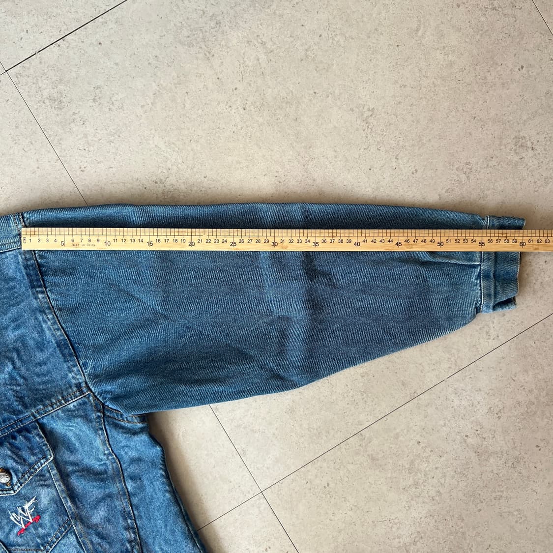 빈티지 90s WWF Stone Cold 데님 자켓 상품이미지8