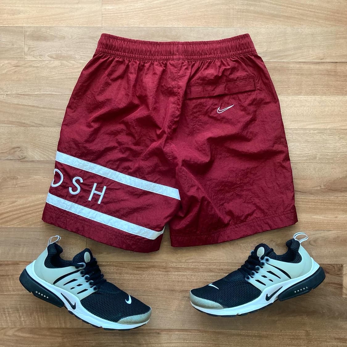 나이키 버건디 나일론 쇼츠 상품이미지2