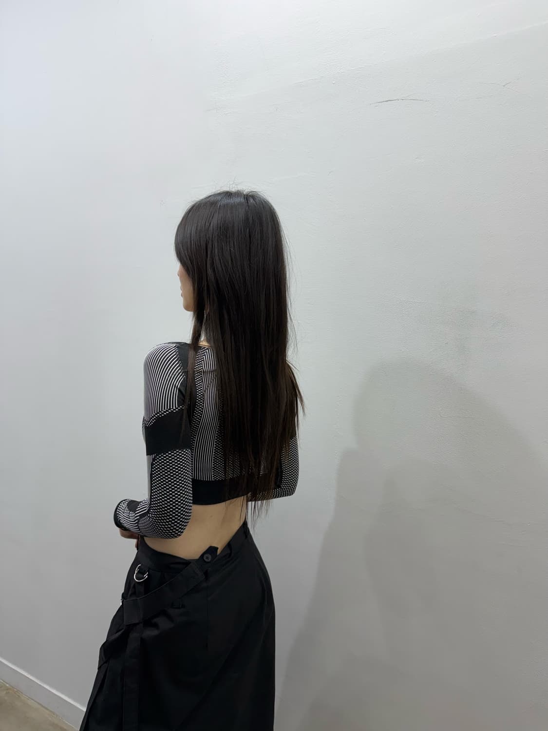 미스비헤이브 크롭 액티브 매쉬탑 상품이미지8