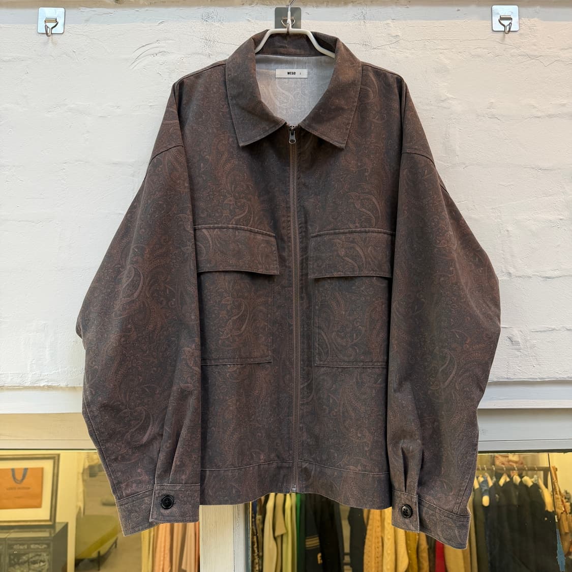 Wego 페이즐리 패턴 집업 자켓 L 상품이미지1