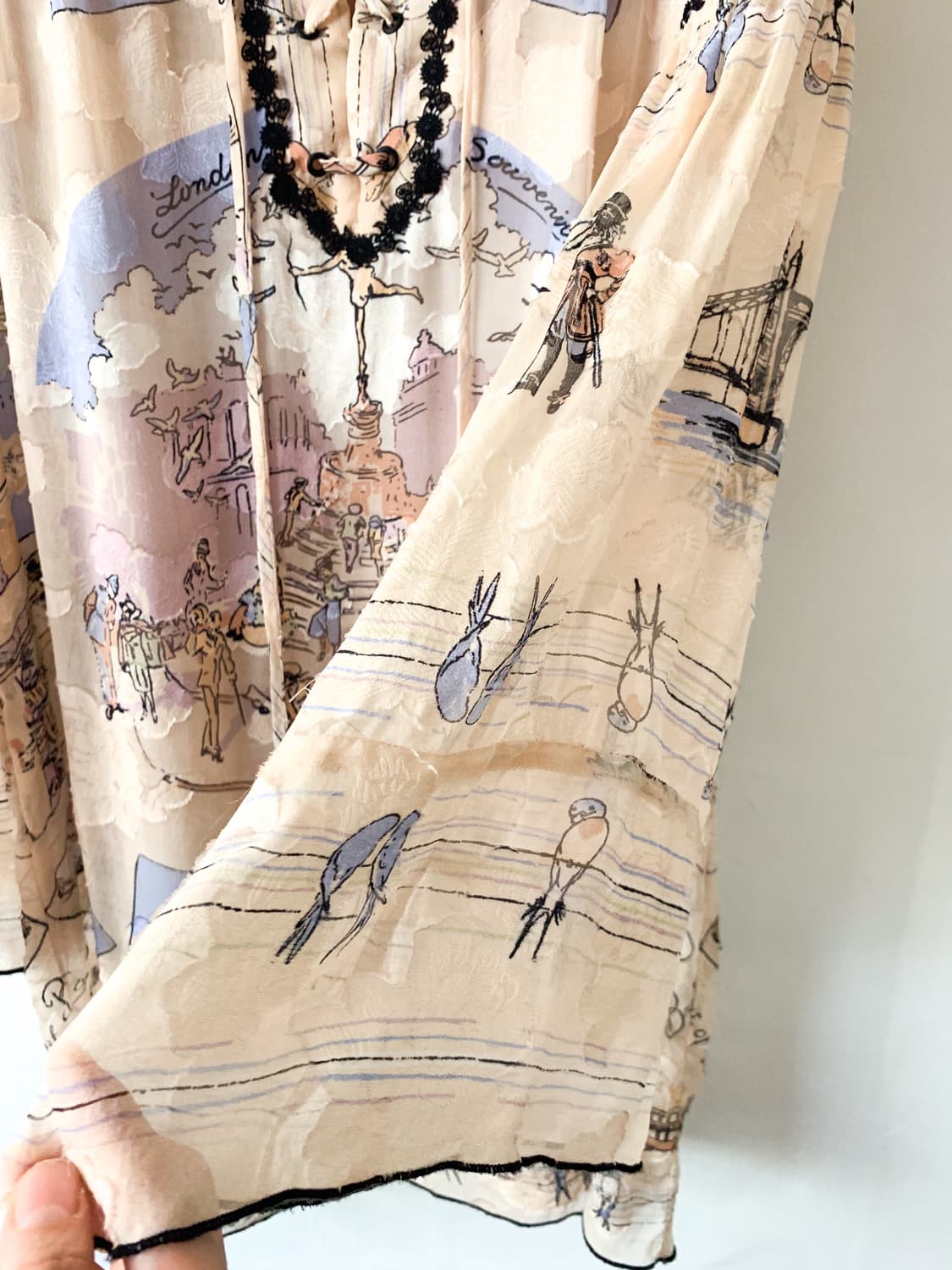 안나수이 보헤미안 포스트카드 실크 원피스 상품이미지9