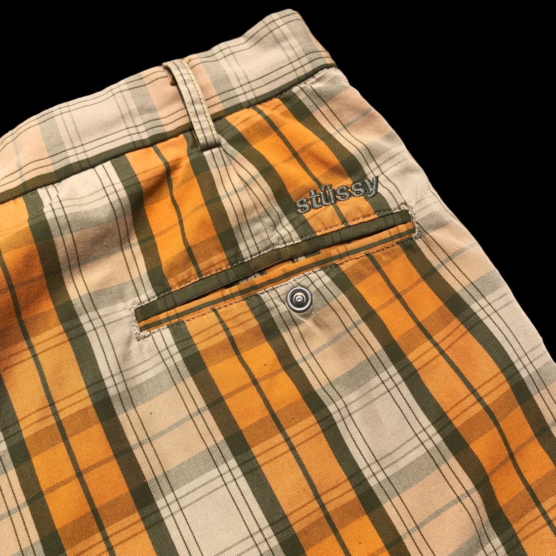 [32] Stussy 스투시 체크 5부 하프 팬츠 상품이미지6