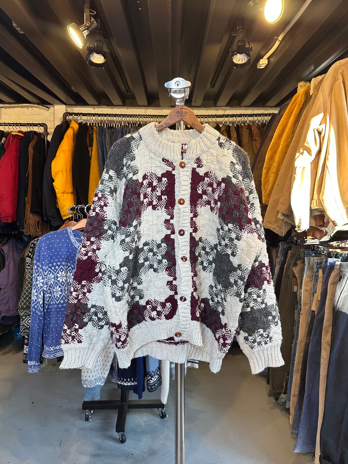 핸드메이드 헤비 울 에스닉 오리엔탈 가디건  상품이미지1