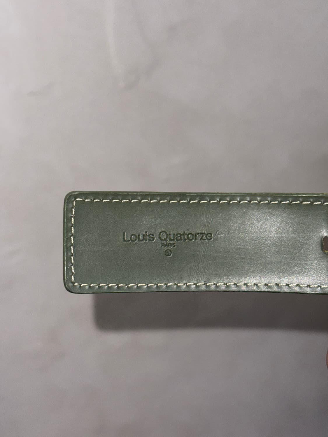 Louis Quatorze green python ring belt 상품이미지5