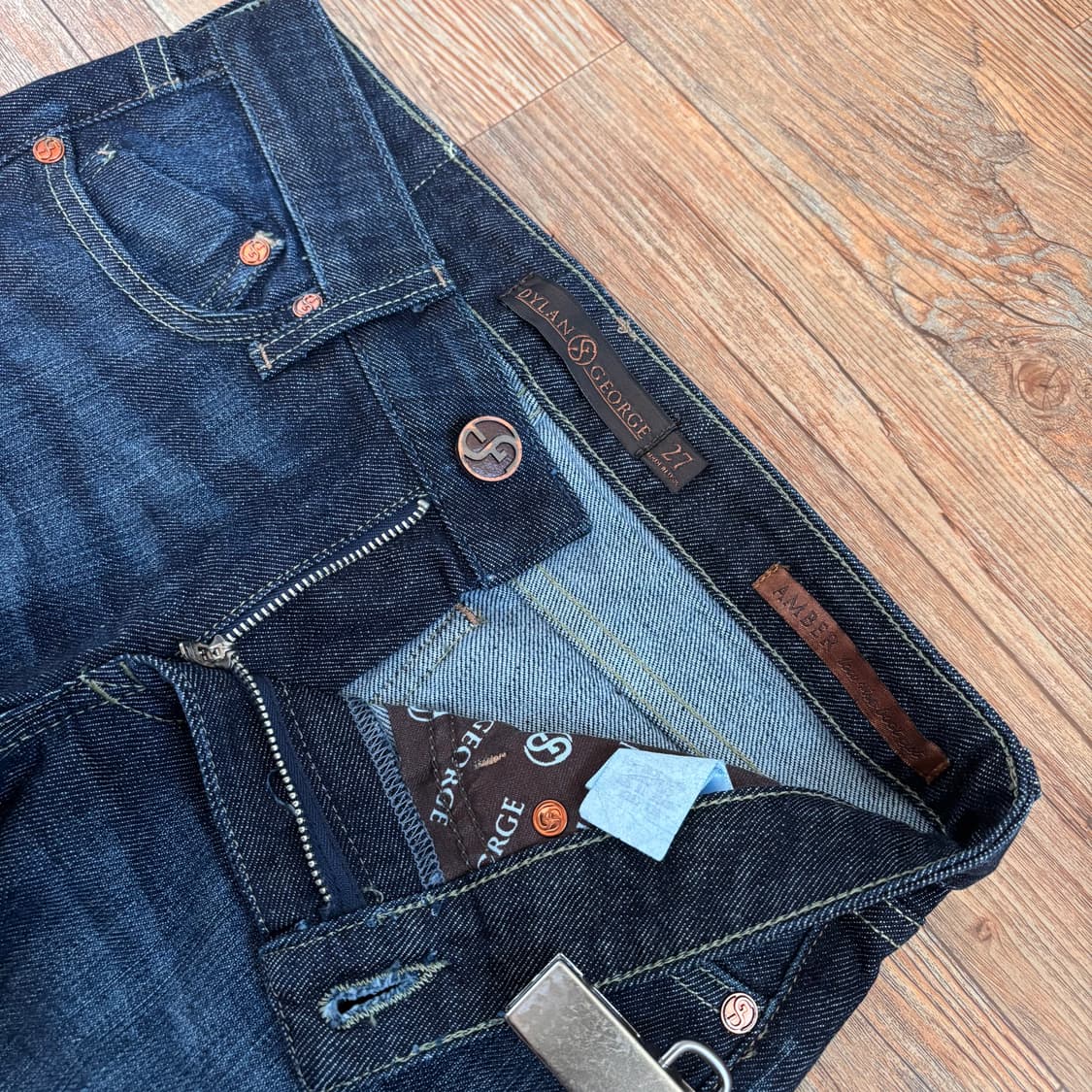 딜런 죠지 USA 데님 청바지 27 진청 미국 수입 정품 새제품급 상품이미지4