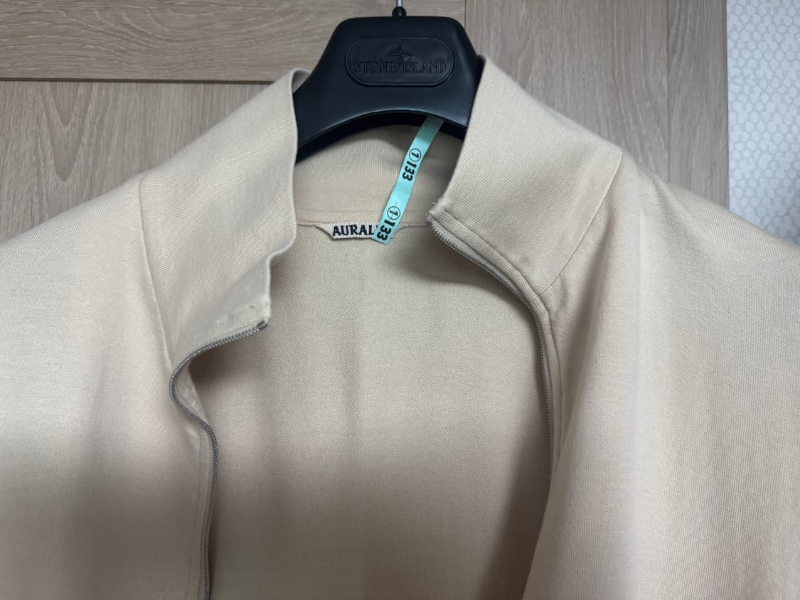 오라리 슈퍼 하이 게이지 스웻 집 블루종 베이지 size 5 상품이미지2