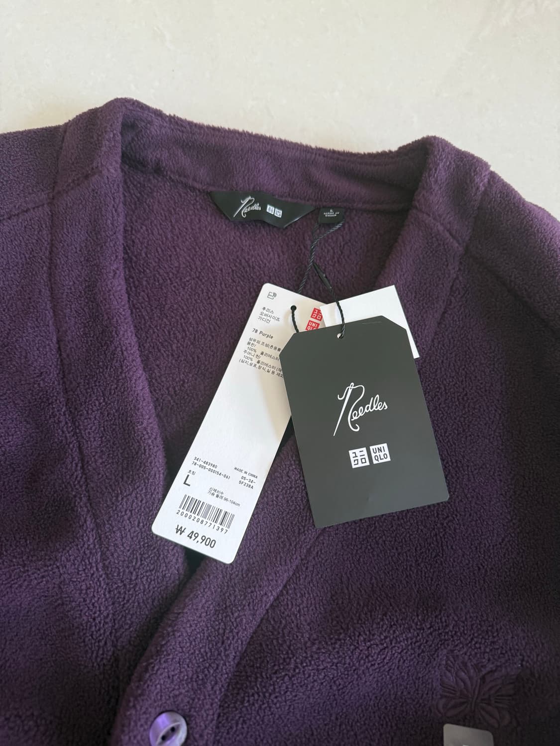 [L]니들스 x 유니클로 후리스 가디건 상품이미지2