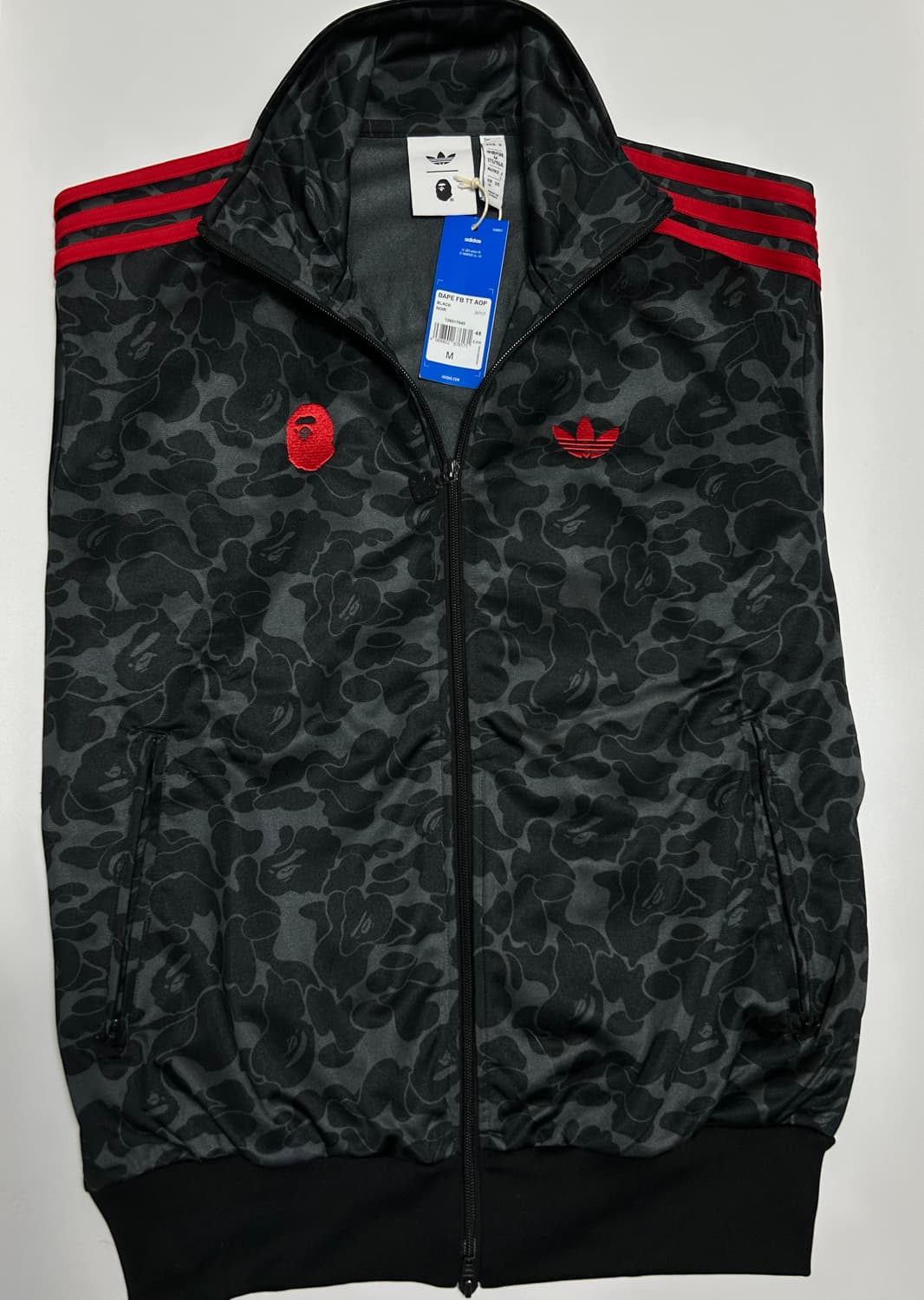 [KR M] 베이프 아디다스 트랙탑 블랙 상품이미지1