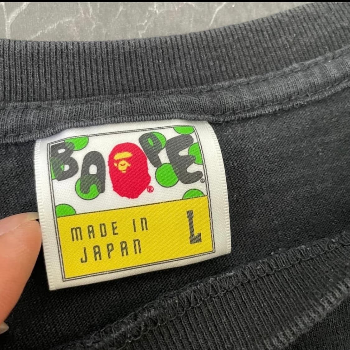 Bape 카모 레터링 티셔츠 L 상품이미지6