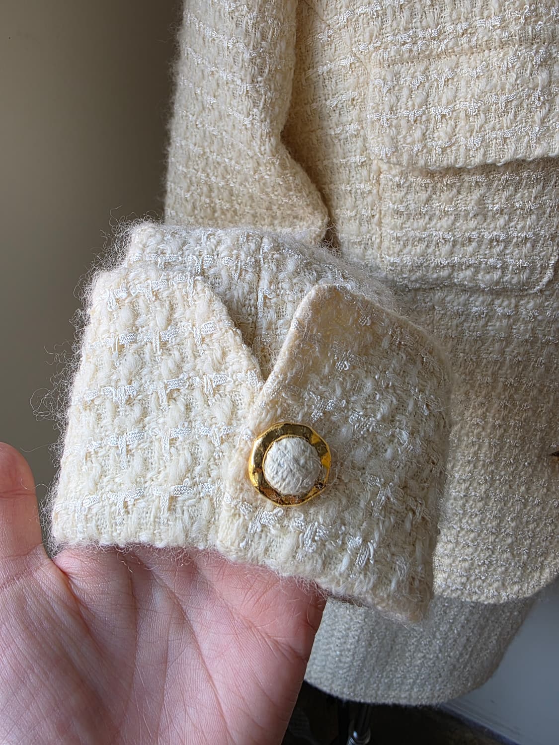 아이보리 트위드 셋업  상품이미지3