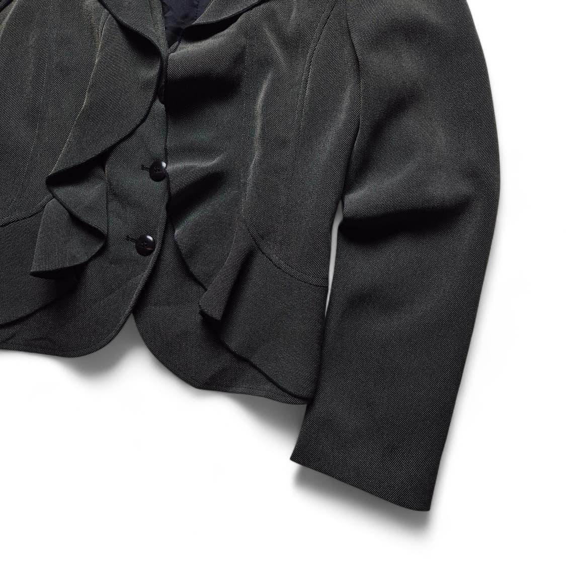 [S] 아르마니 00s 러플 자켓 상품이미지4