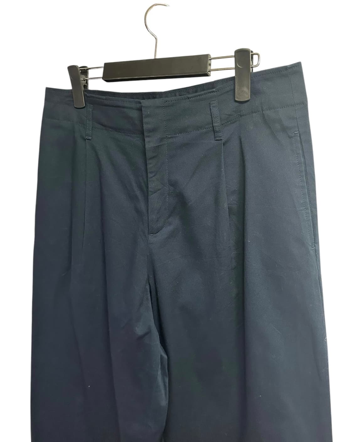 유니클로 JAPAN 핀턱 와이드 치노팬츠 네이비 31size 상품이미지2