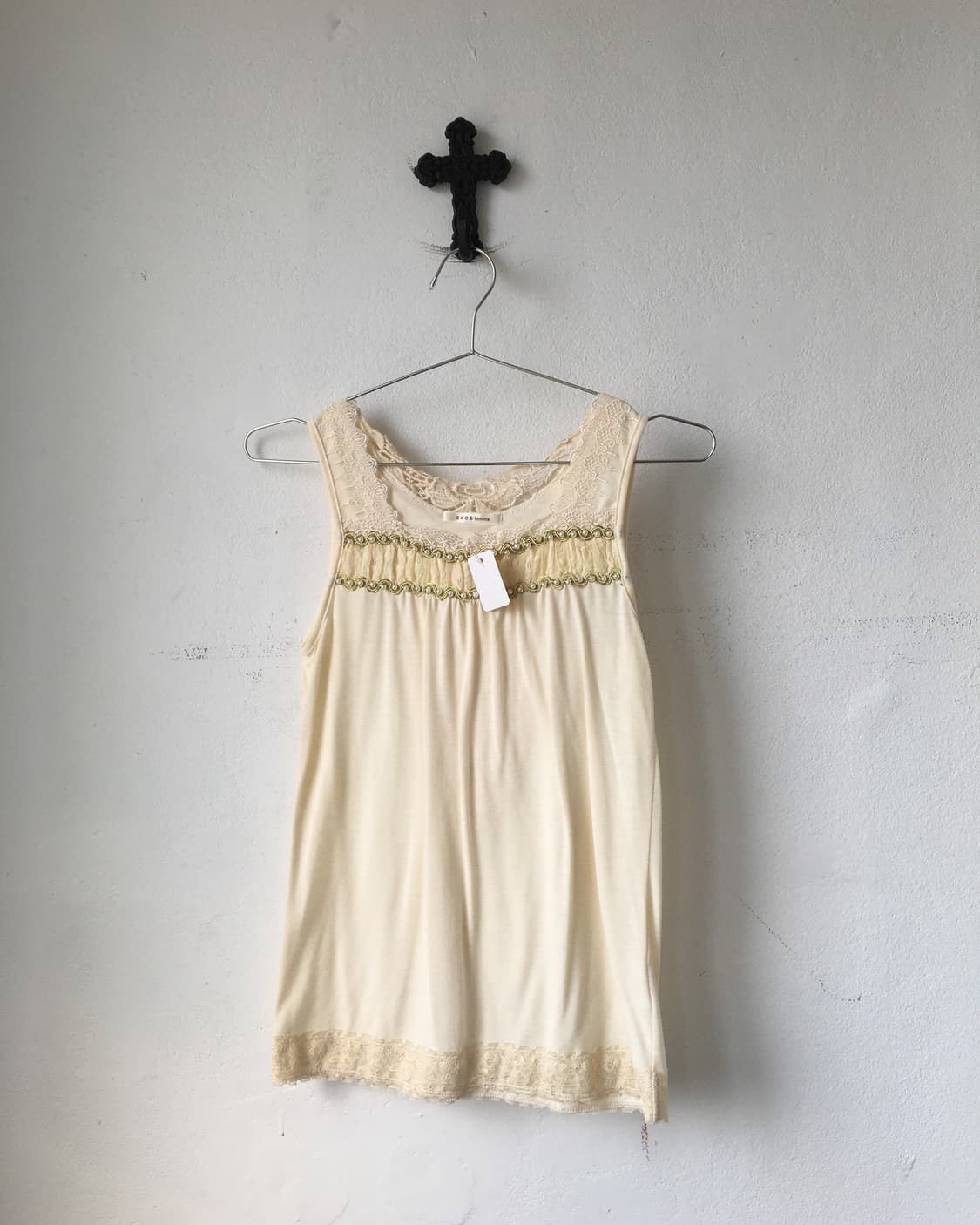 Axes femme lace trimming back crochet po 상품이미지1