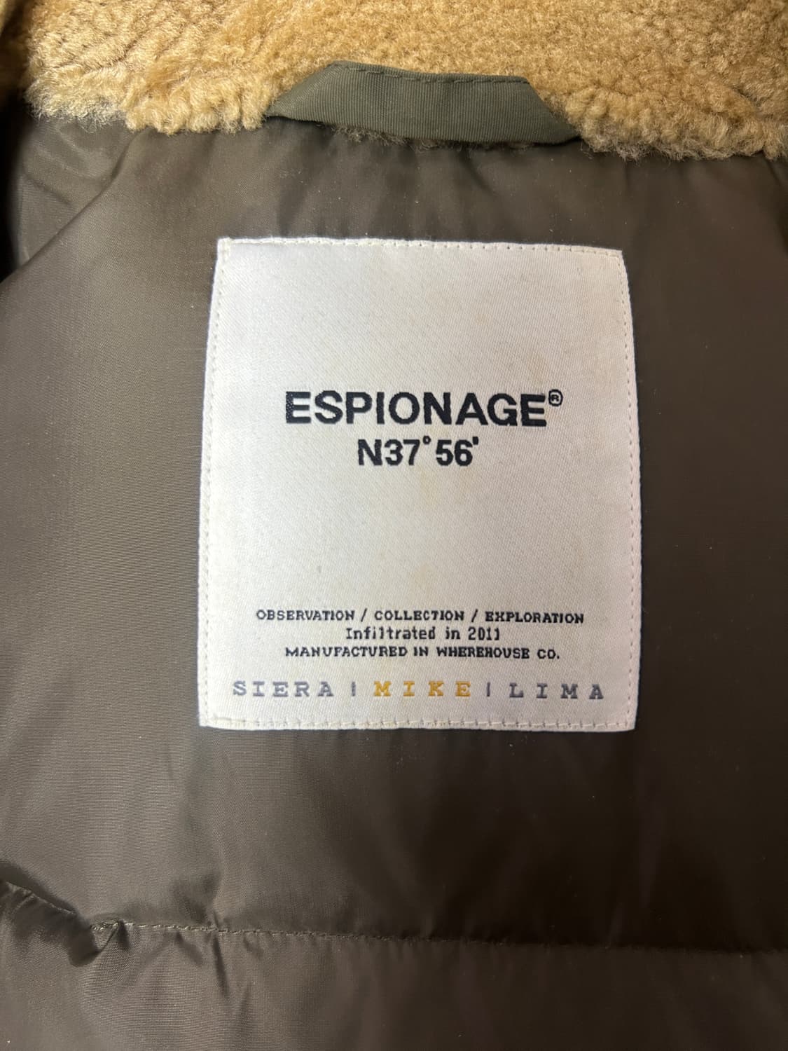 에스피오나지 Akron Classic Down Parka Olive 상품이미지4