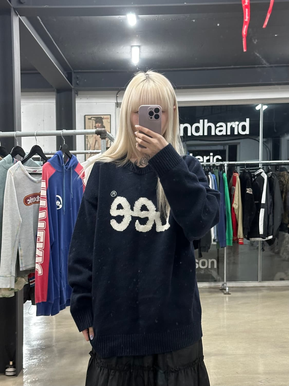 Lee 오버핏 니트 상품이미지1