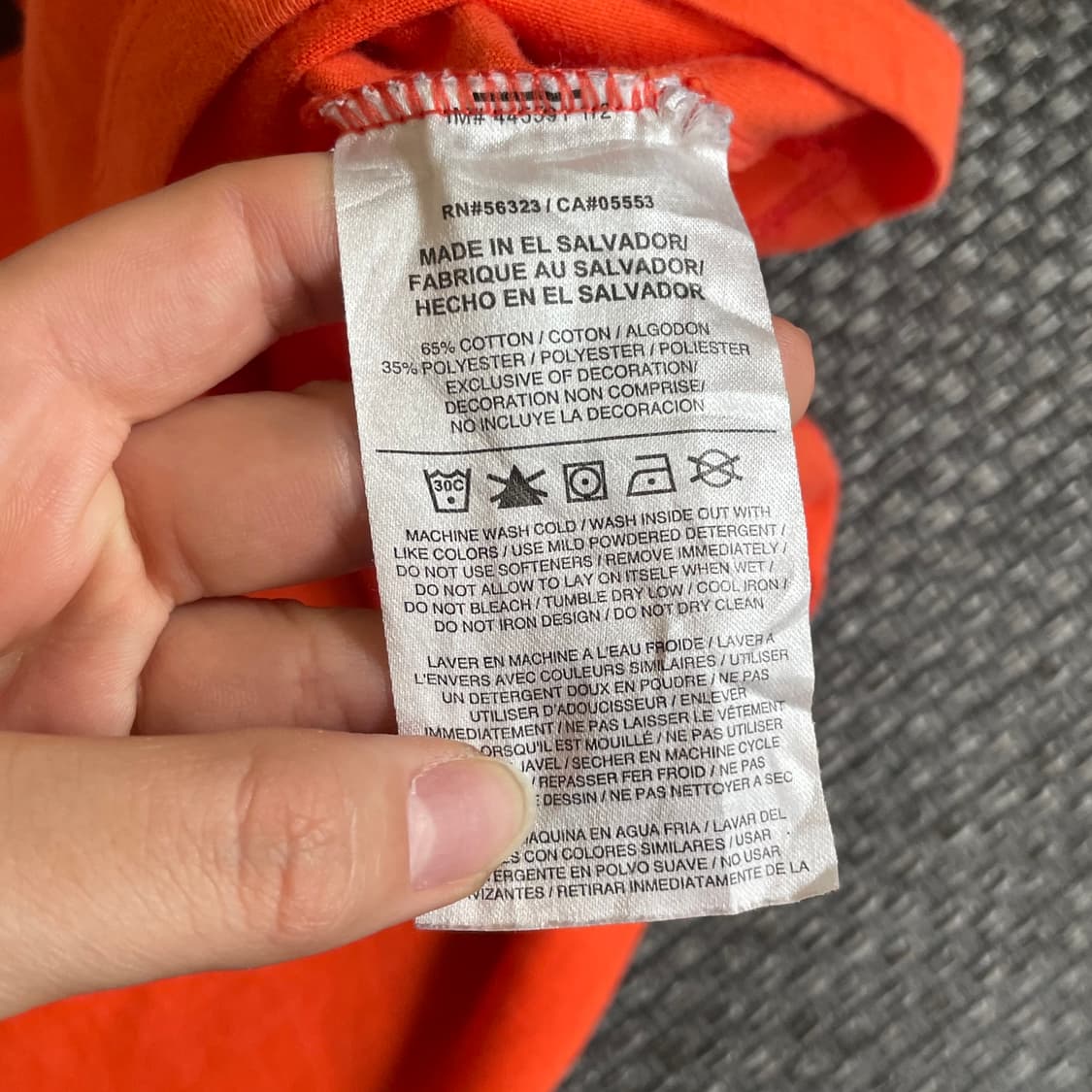 나이키 오렌지 프린팅 드라이핏 반팔 티셔츠 XL 상품이미지10