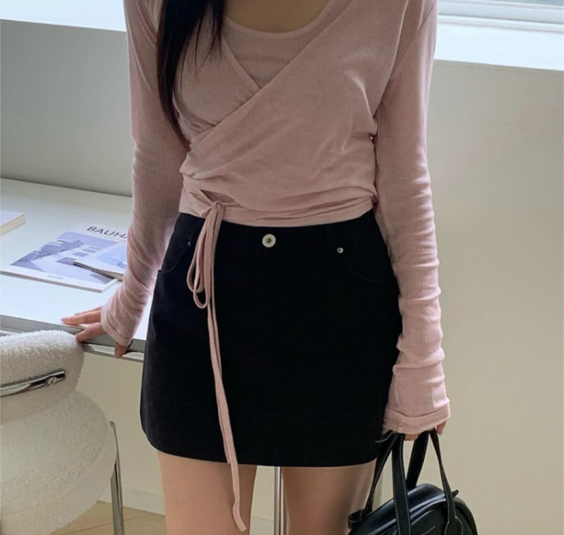 [주드 Jud] 어텀 코튼 스커트 (블랙 / S / 미착용 새상품) 상품이미지1