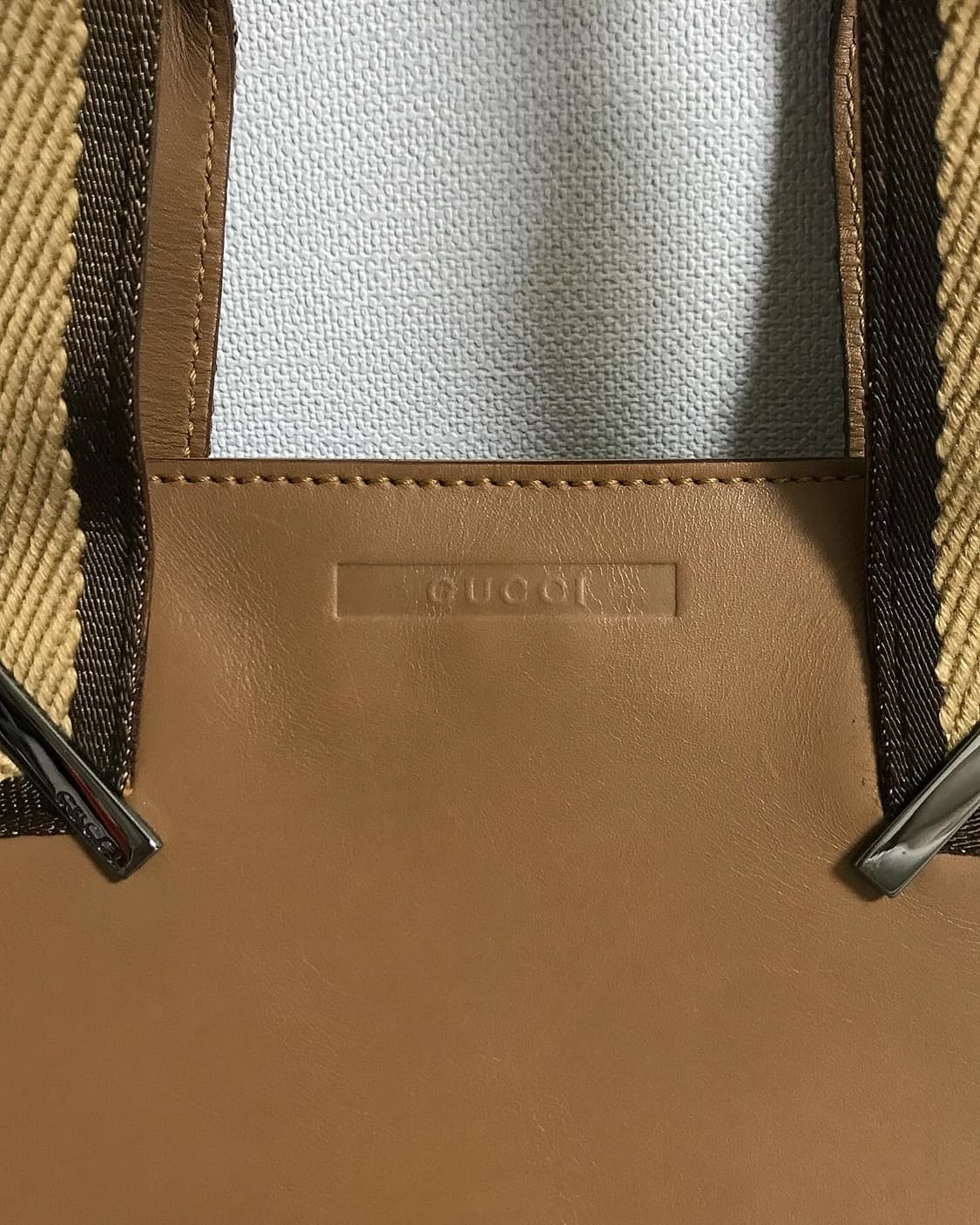 구찌 로고 레더 토트백 상품이미지2