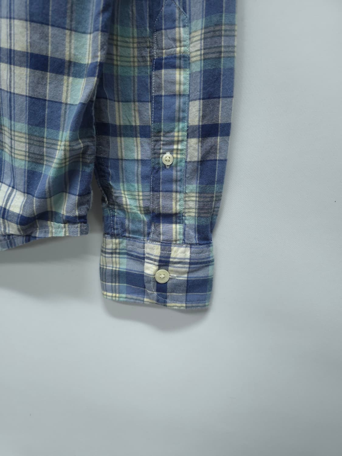 아베크롬비 남성 블루 체크 남방 봄가을 셔츠(95) 상품이미지7