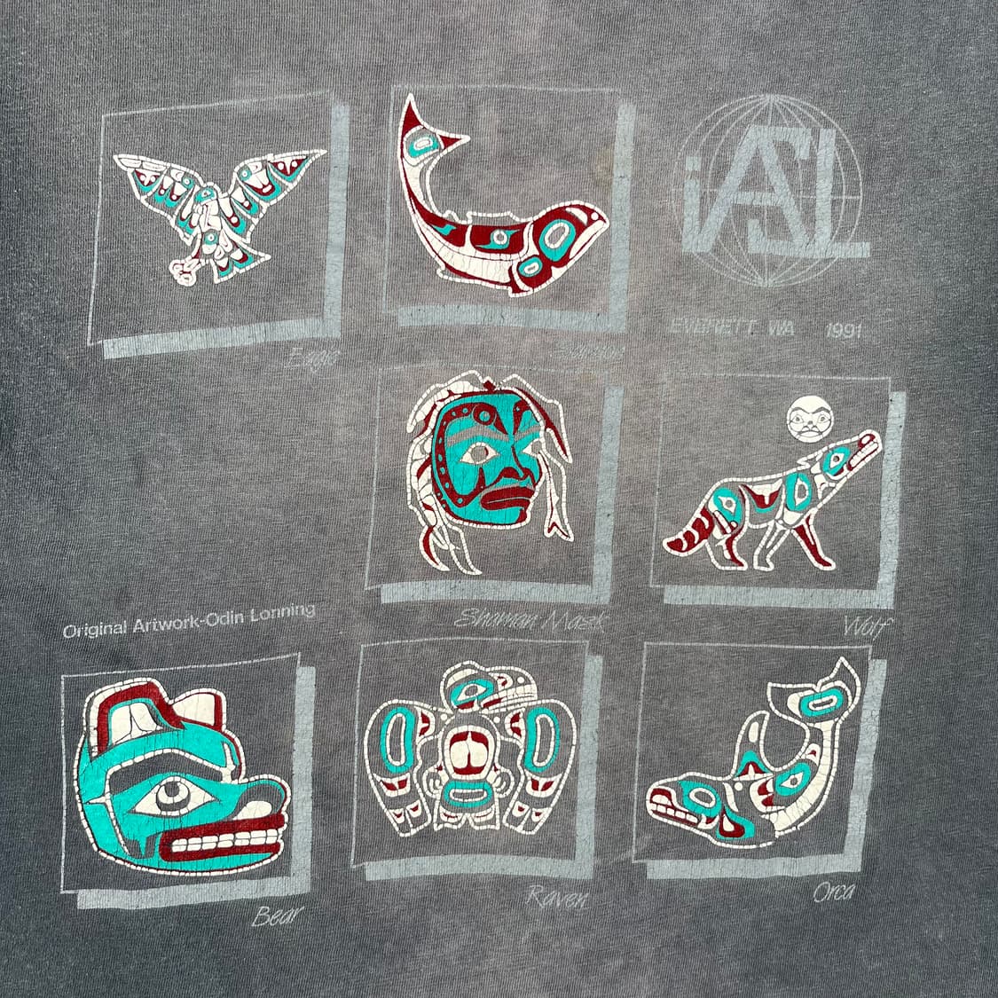 빈티지 Smoked Out Aztec Art 반팔 상품이미지4