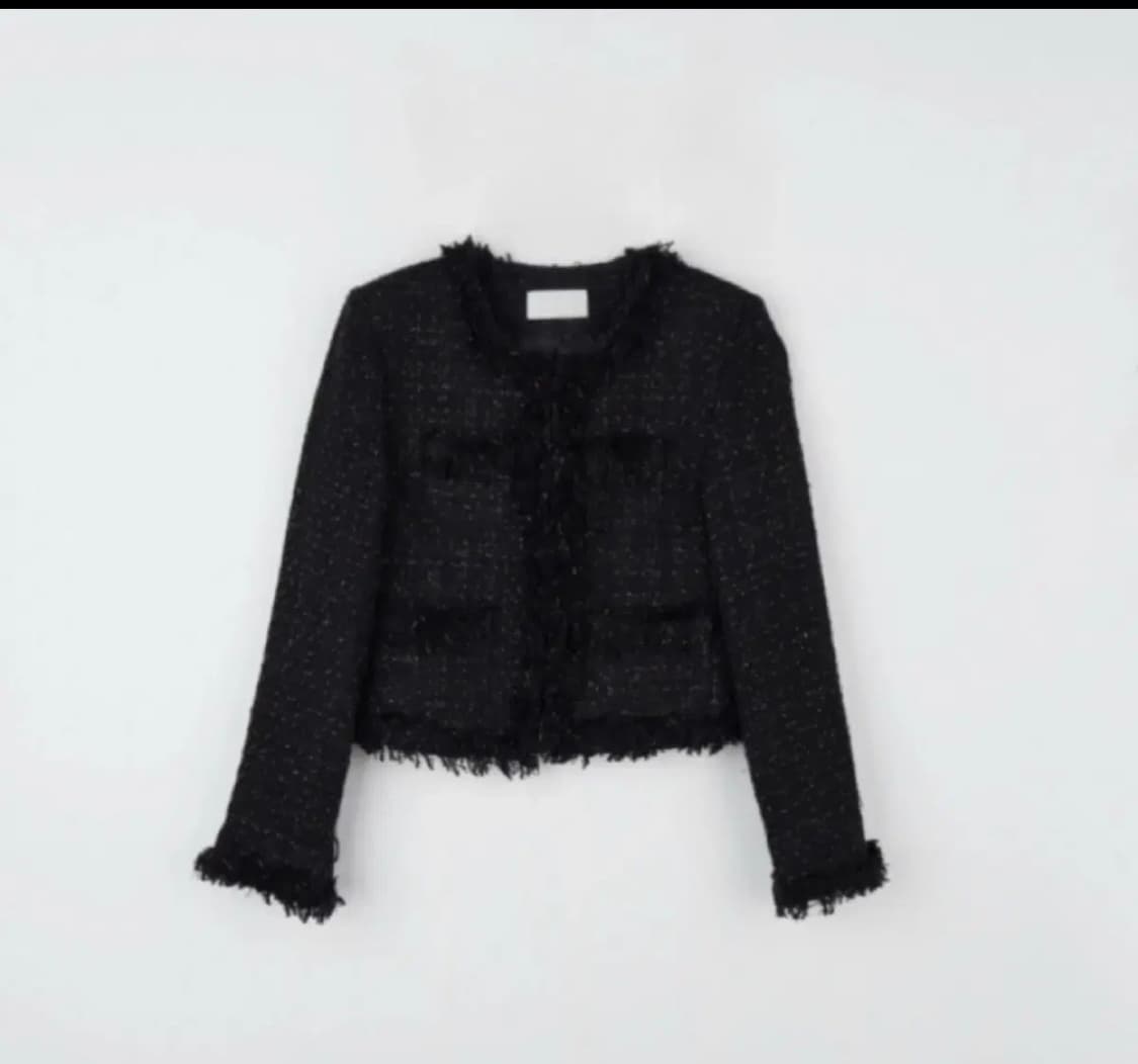 투밍 이네기 오도어 블랙 트위드 자켓 상품이미지3