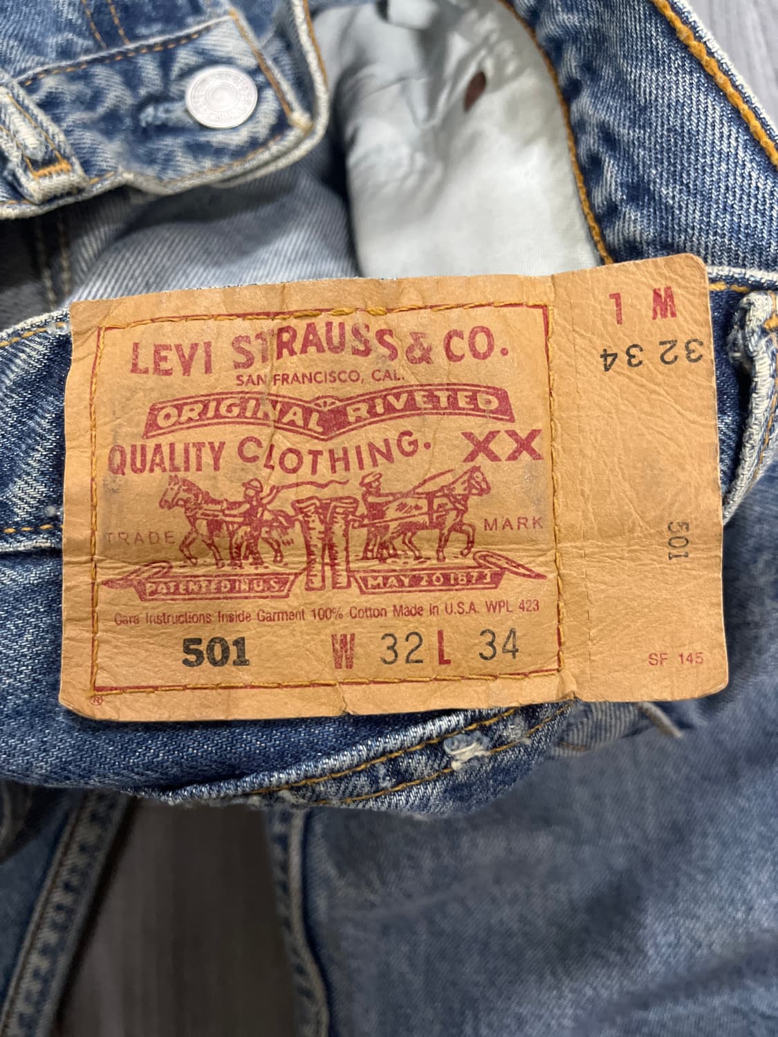 Made in U.S.A levis 501 W32 L34 상품이미지6