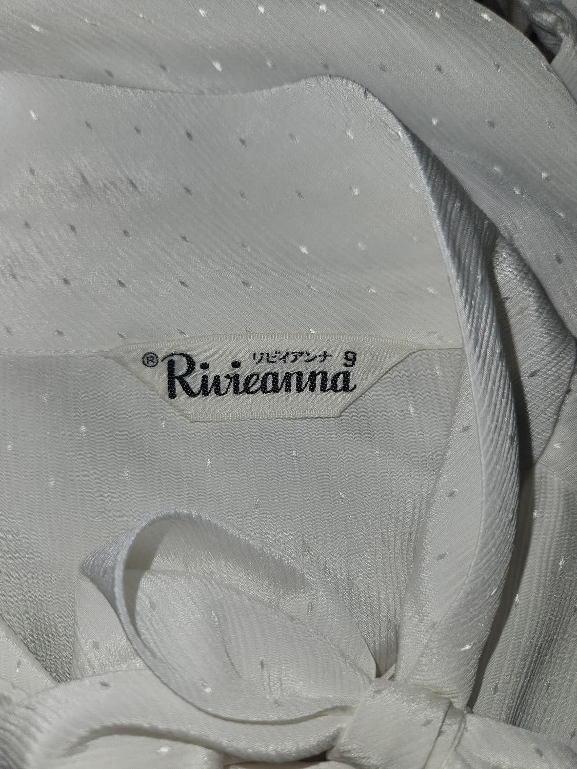 rivieanna 빈티지 화이트 타이 블라우스 상품이미지4