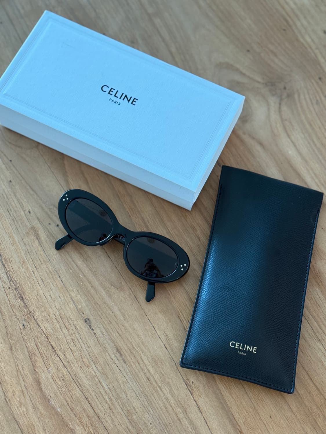 셀린느 캣아이 선글라스 블랙 상품이미지5