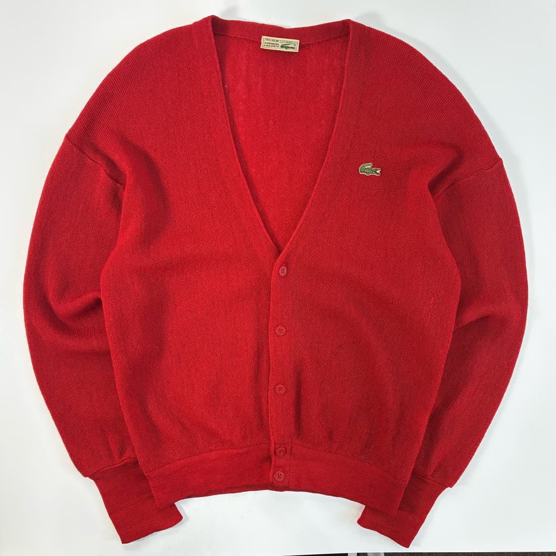 Lacoste  라코스테 레드 울 니트 가디건 상품이미지1