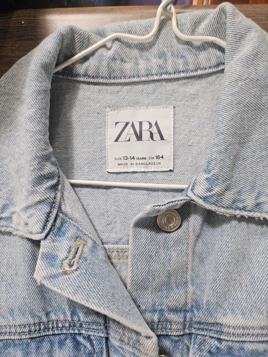 자라 연청 데님 청자켓 M 상품이미지2