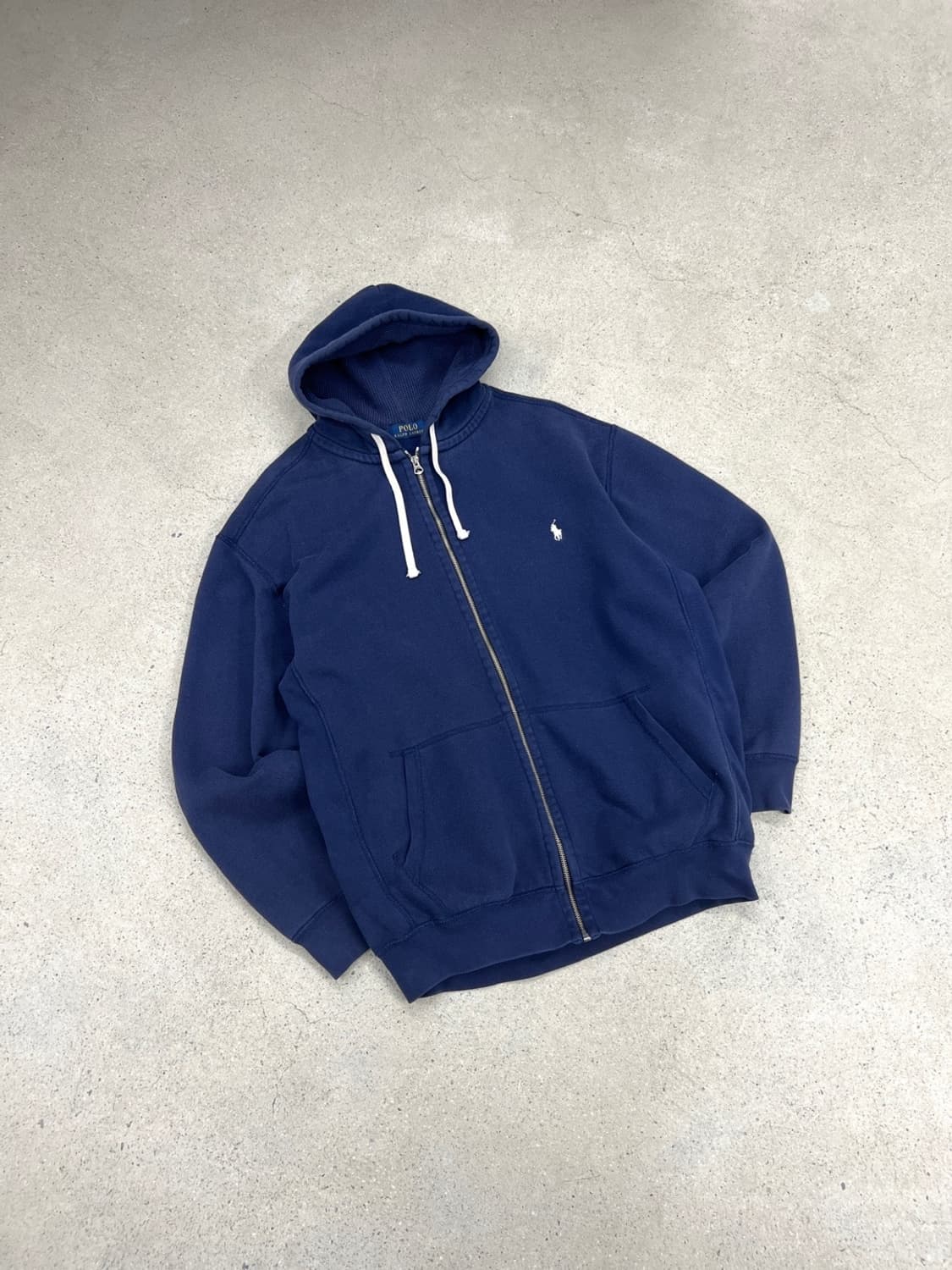 폴로 랄프로렌 네이비 써멀 후드집업  상품이미지2