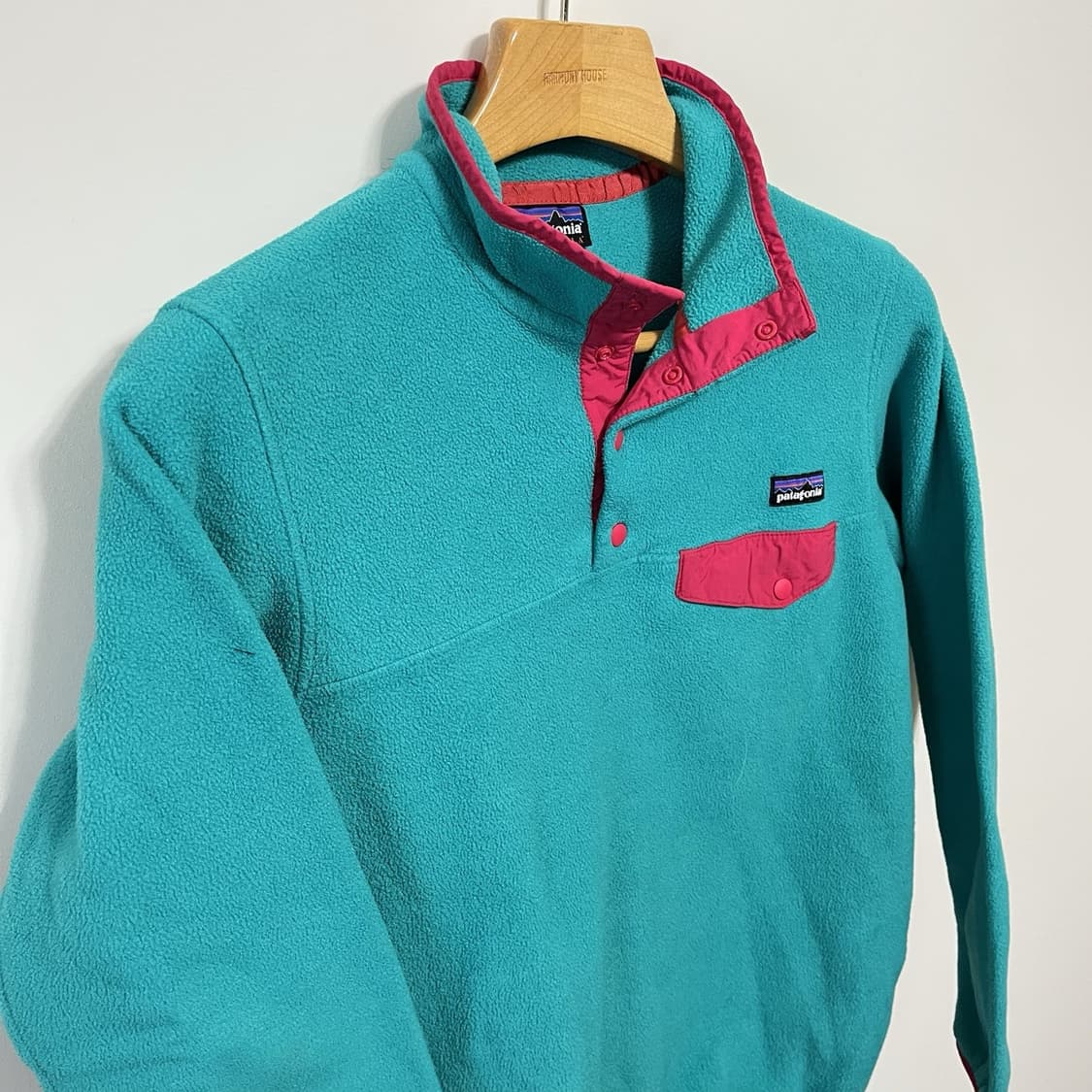 10s 파타고니아 신칠라 스냅-T 민트/핑크 상품이미지2