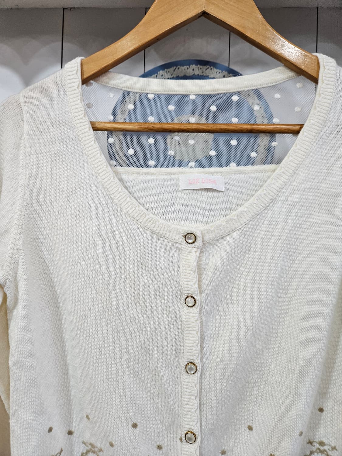 리즈리사(LIZ LISA) 도트시스루 가디건 상품이미지3