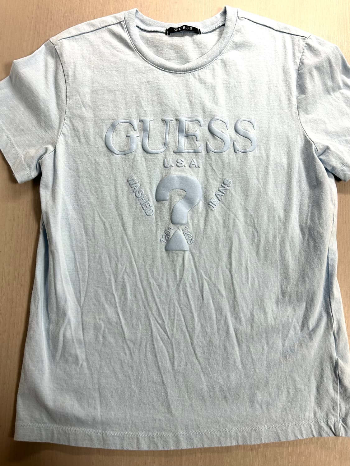 게스 블루 반팔 상품이미지1