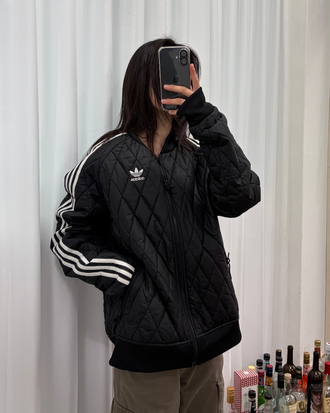 [L]아디다스 파이어버드 패디드 퀼팅 자켓 상품이미지1