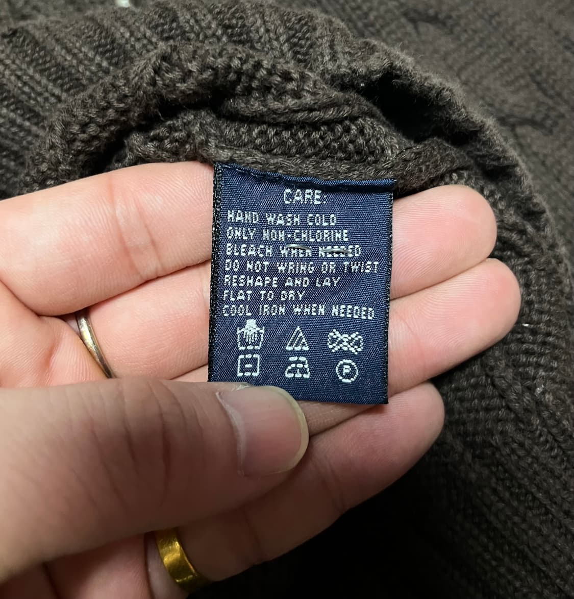 폴로 랄프로렌 케이블 니트 S 상품이미지7