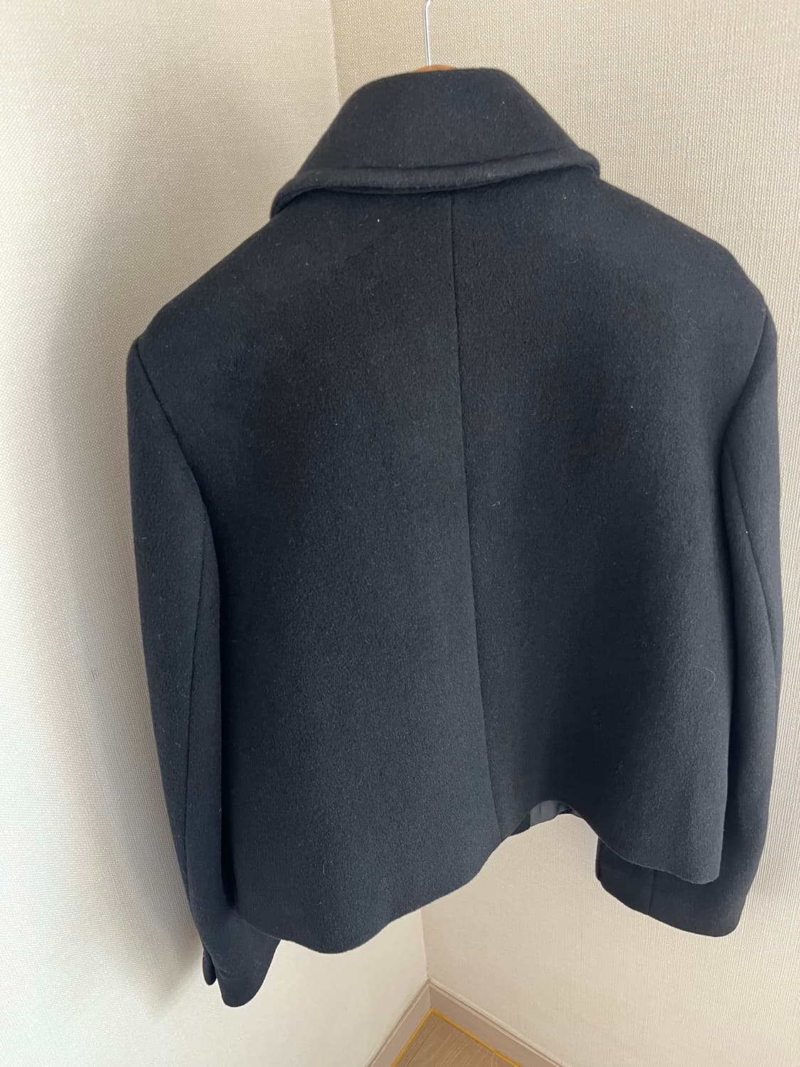 룩캐스트 카미 울 숏 자켓 블랙 S 상품이미지3