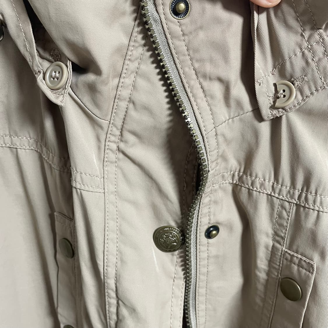 모리걸 브라운 야상 #봄야상 #야상 #브라운 #아이보리야상 상품이미지7