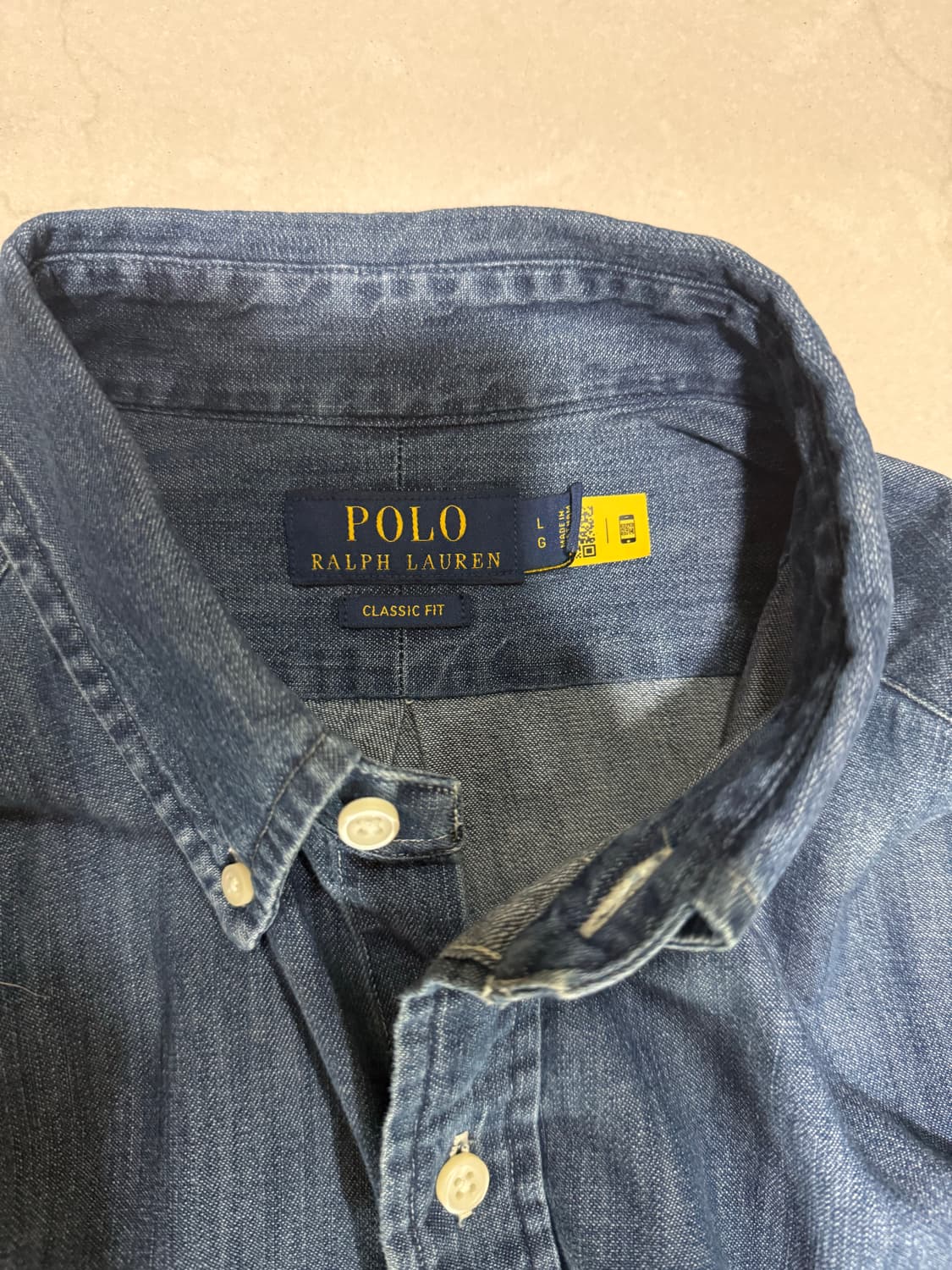 [당일출고,L사이즈] 폴로 랄프로렌 데님 셔츠 상품이미지3