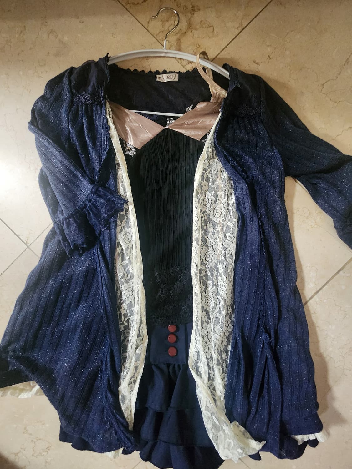 빈티지 고스 갸루깔 코디셋 3p 상품이미지1