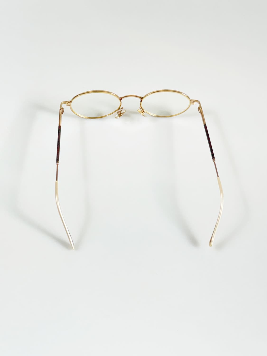 90s PLUS 슬림 오벌 메탈 프레임 빈티지 안경 상품이미지5