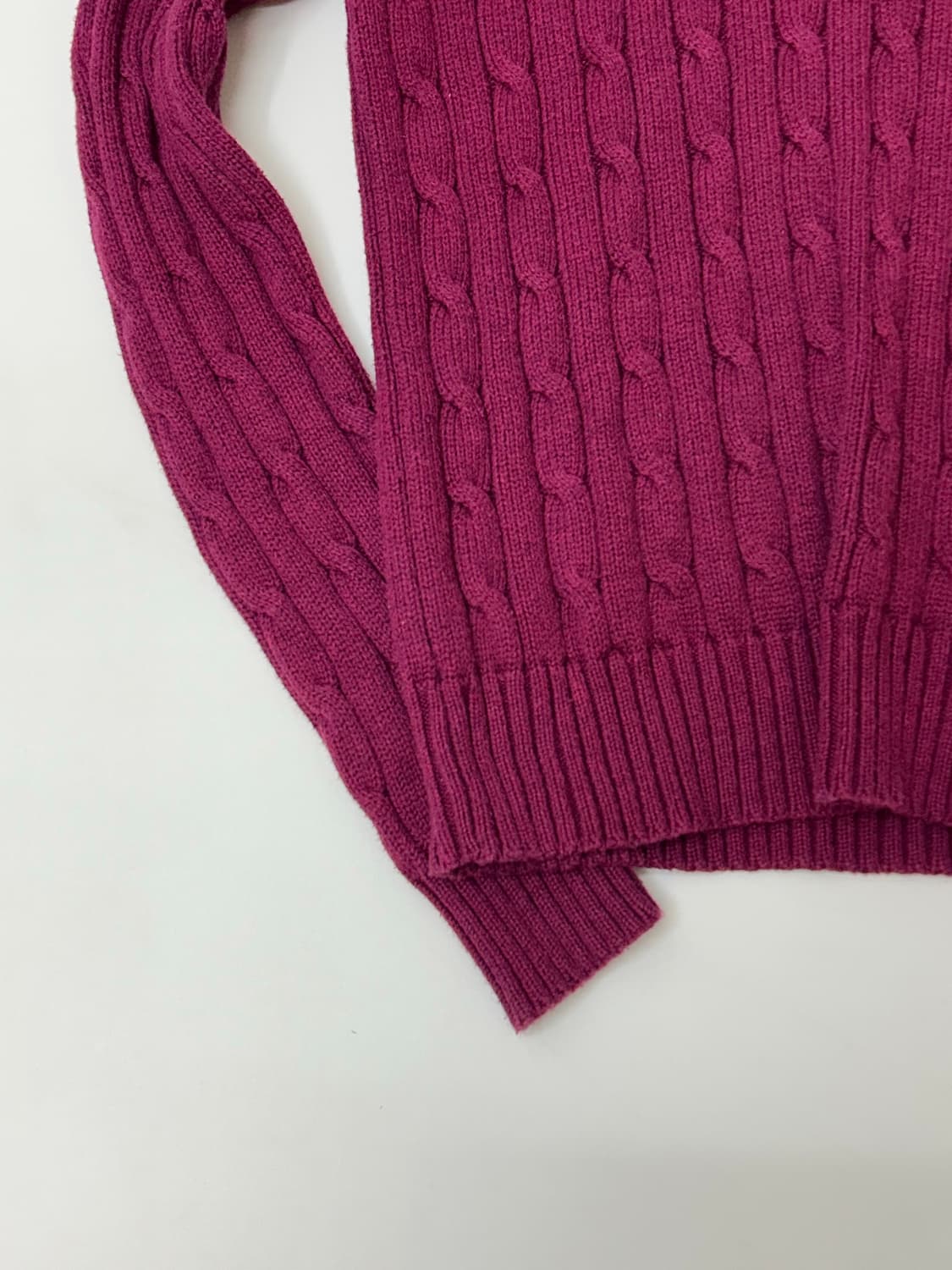 Polo 폴로 랄프로렌 퍼플 케이블 니트  상품이미지3