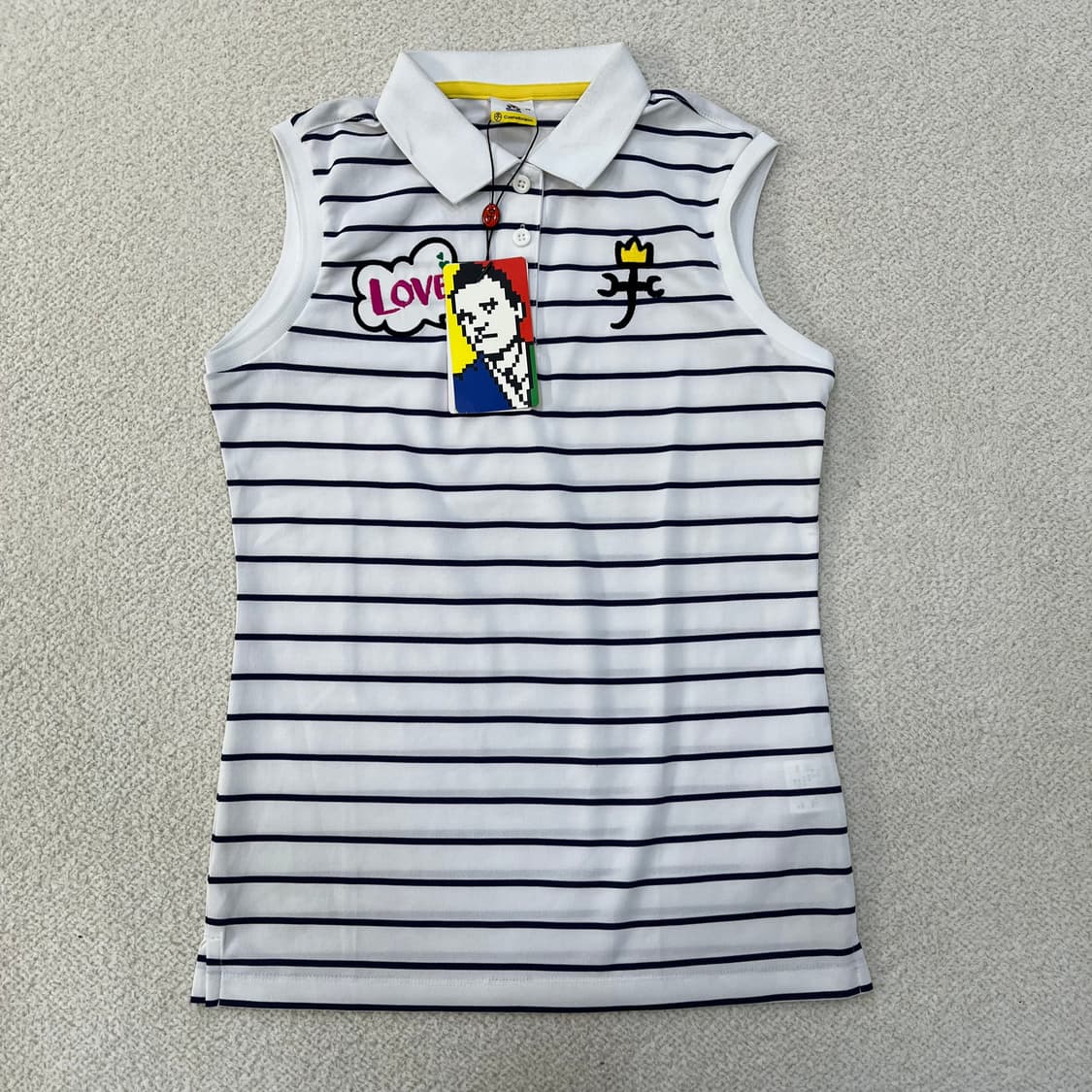 85 새상품 까스텔바작 민소매 티셔츠 0305M 상품이미지1